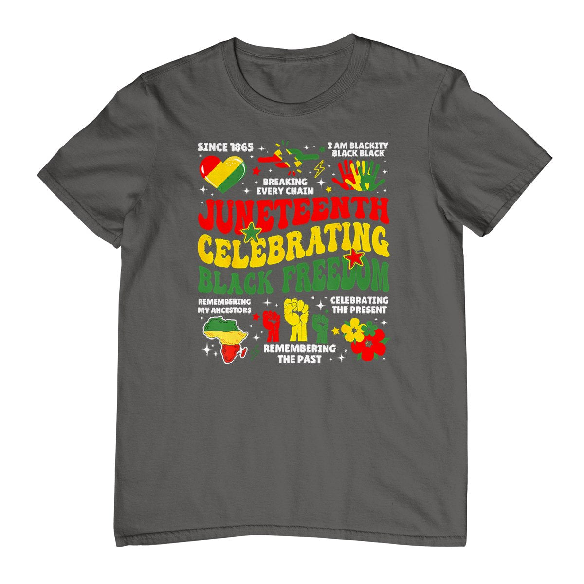 Juneteenth Celebrating Black Freedom 1865 Black Pride T-Shirt