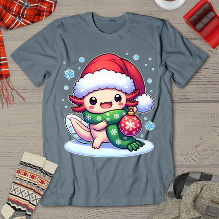 Santa Axolotl Funny Cute Xmas Funny Christmas T-Shirt