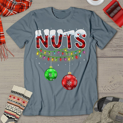 Chest Nuts Funny Matching Chestnuts Christmas Couples Nuts T-Shirt