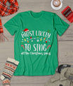 Most Likely To Sing All The Christmas Songs Family Matching T-Shirt