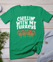 Chillin With My Turkeys Thanksgiving Family Boys Kids Gift T-Shirt