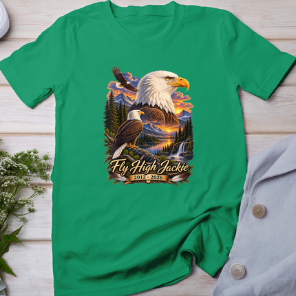 Fly High Jackie, Jackie and Shadow Bald Eagle T-Shirt