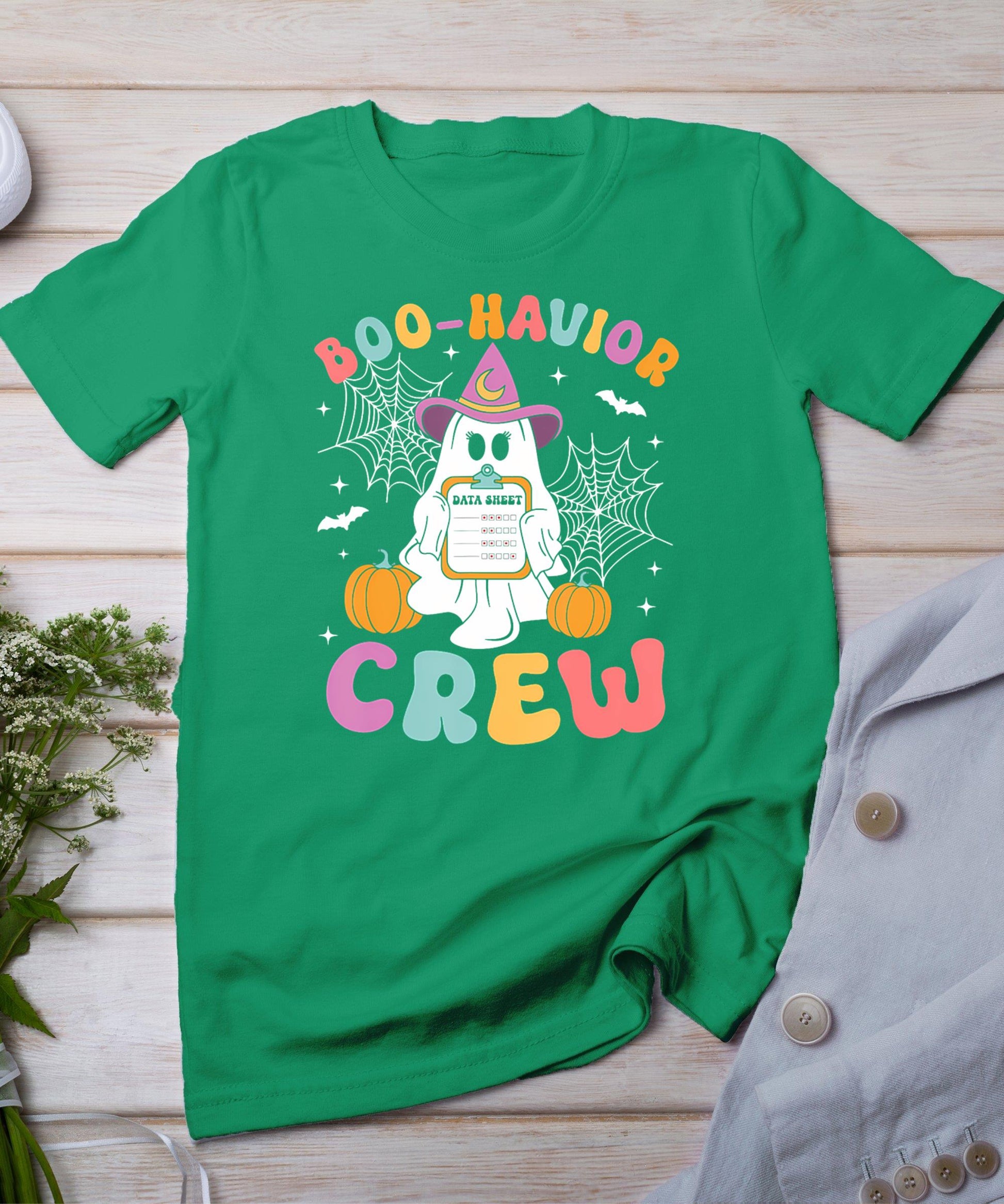 Retro Boo-Havior Crew Behavior Analyst Halloween Aba Rbt T-Shirt