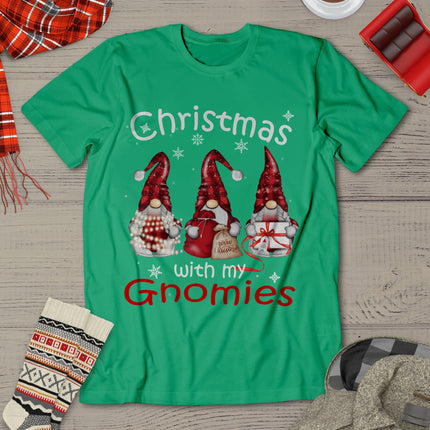 Gnome Family Christmas Shirts For Women Men - Buffalo Plaid T-Shirt