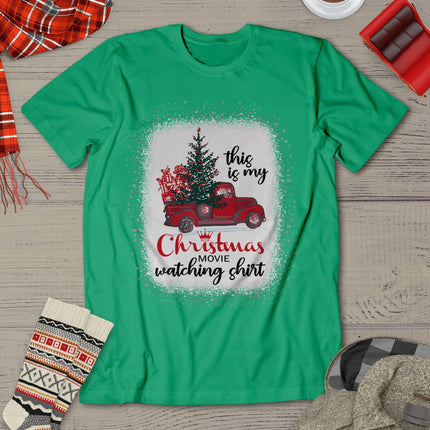 This Is My Christmas Movie Watching Shirt Vintage Red Truck T-Shirt
