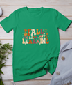 Fall In Love With Learning Autum Thanksgiving Teacher Kids T-Shirt