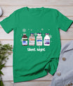 Retro Silent Night Icu Nurse Christmas Intensive Care Unit T-Shirt