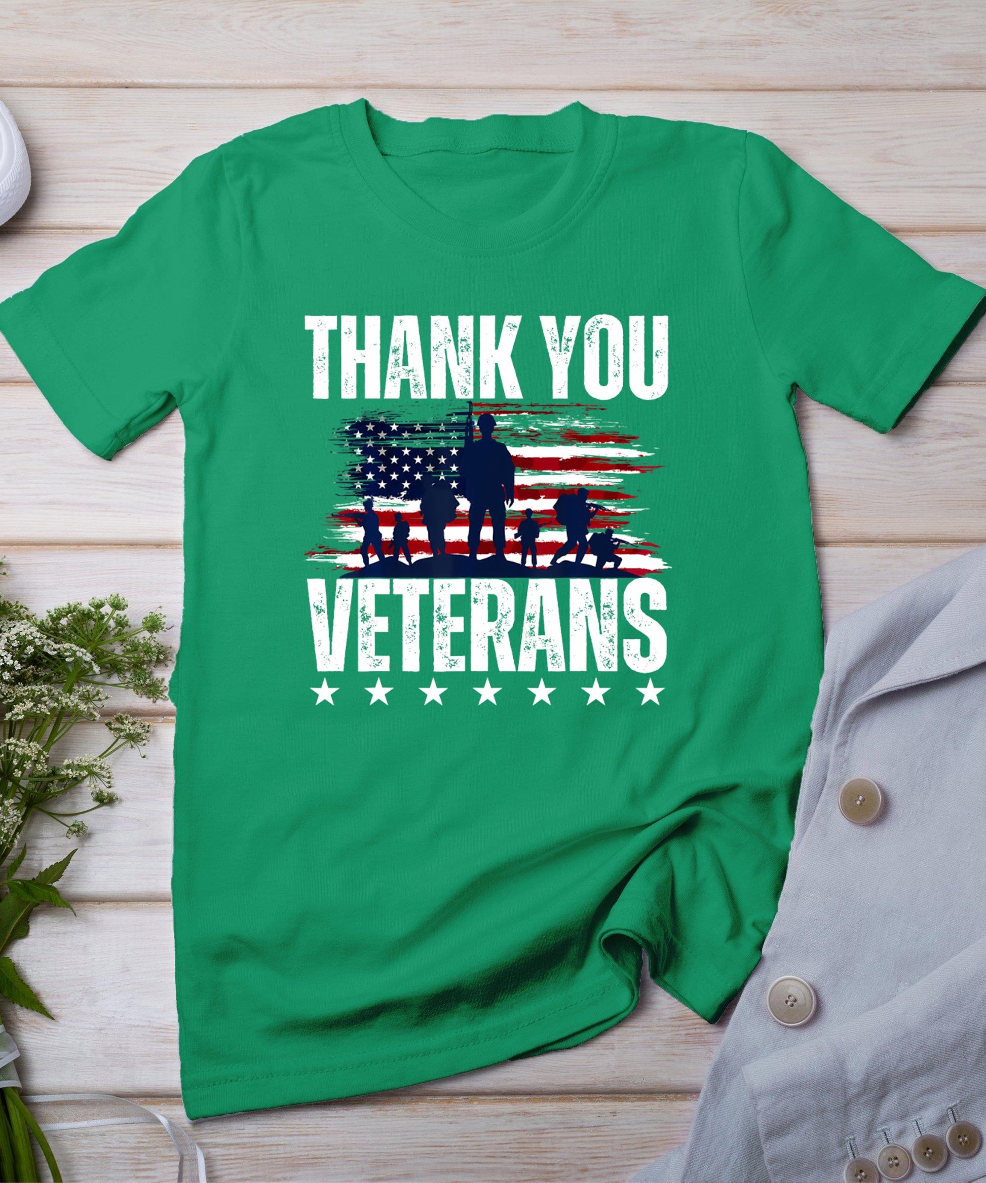 Thank You Veterans Day Memorial Day Partiotic Military Usa T-Shirt