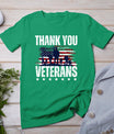 Thank You Veterans Day Memorial Day Partiotic Military Usa T-Shirt