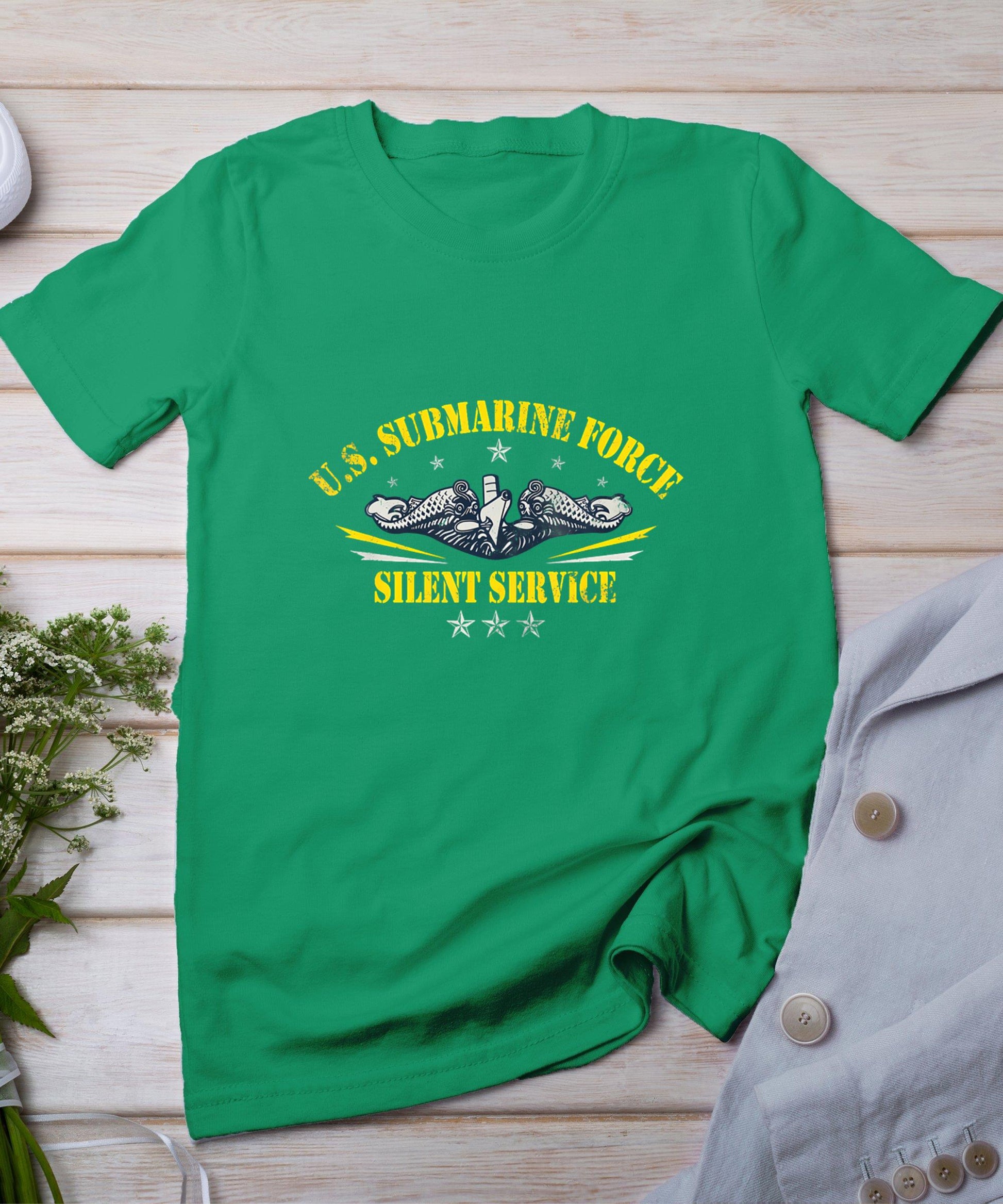 U.S Submarine Force Silent Service Patriotic Veterans Day T-Shirt