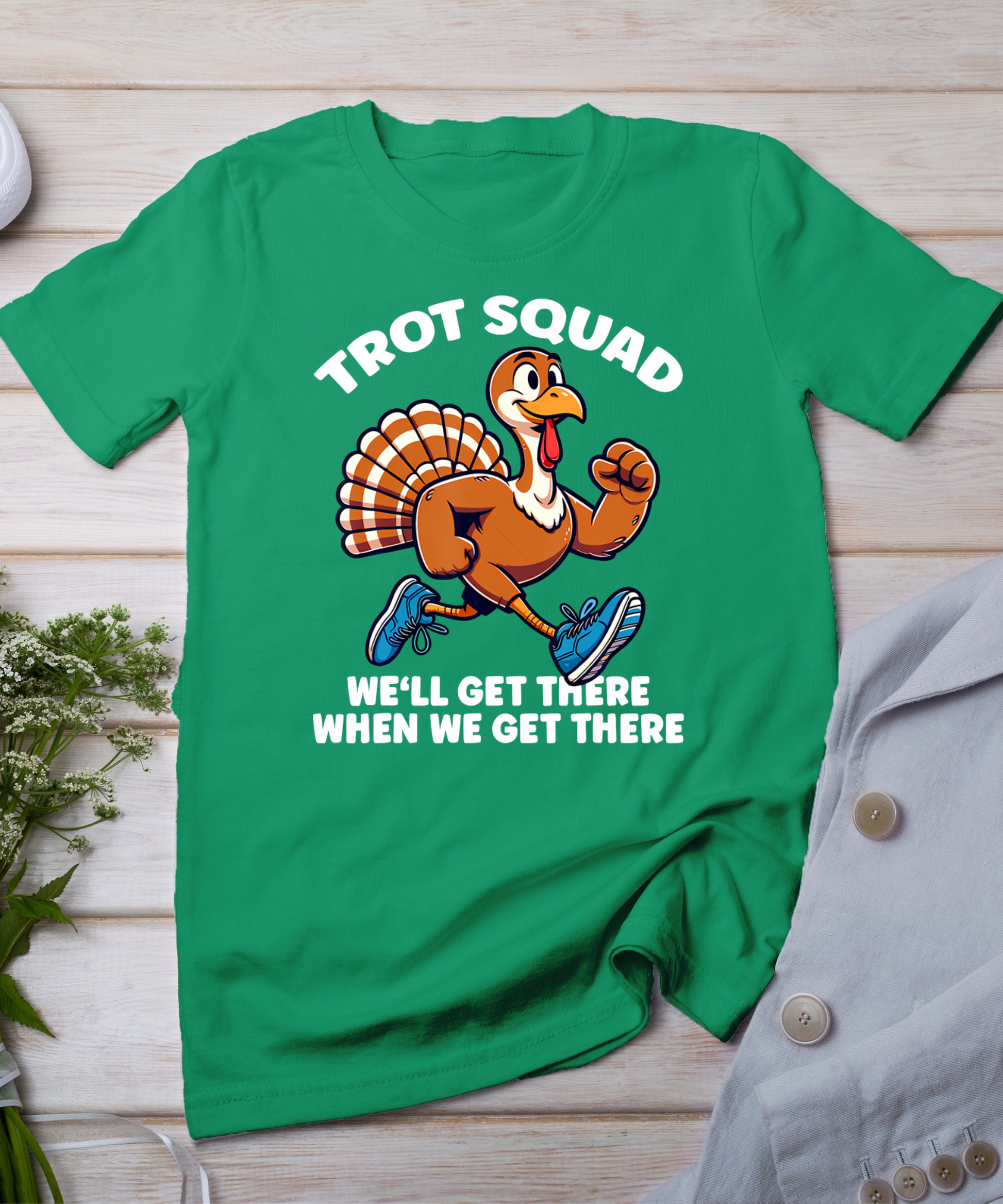 Thanksgiving Turkey Running Outfit Gear Costume Turkey Trot T-Shirt