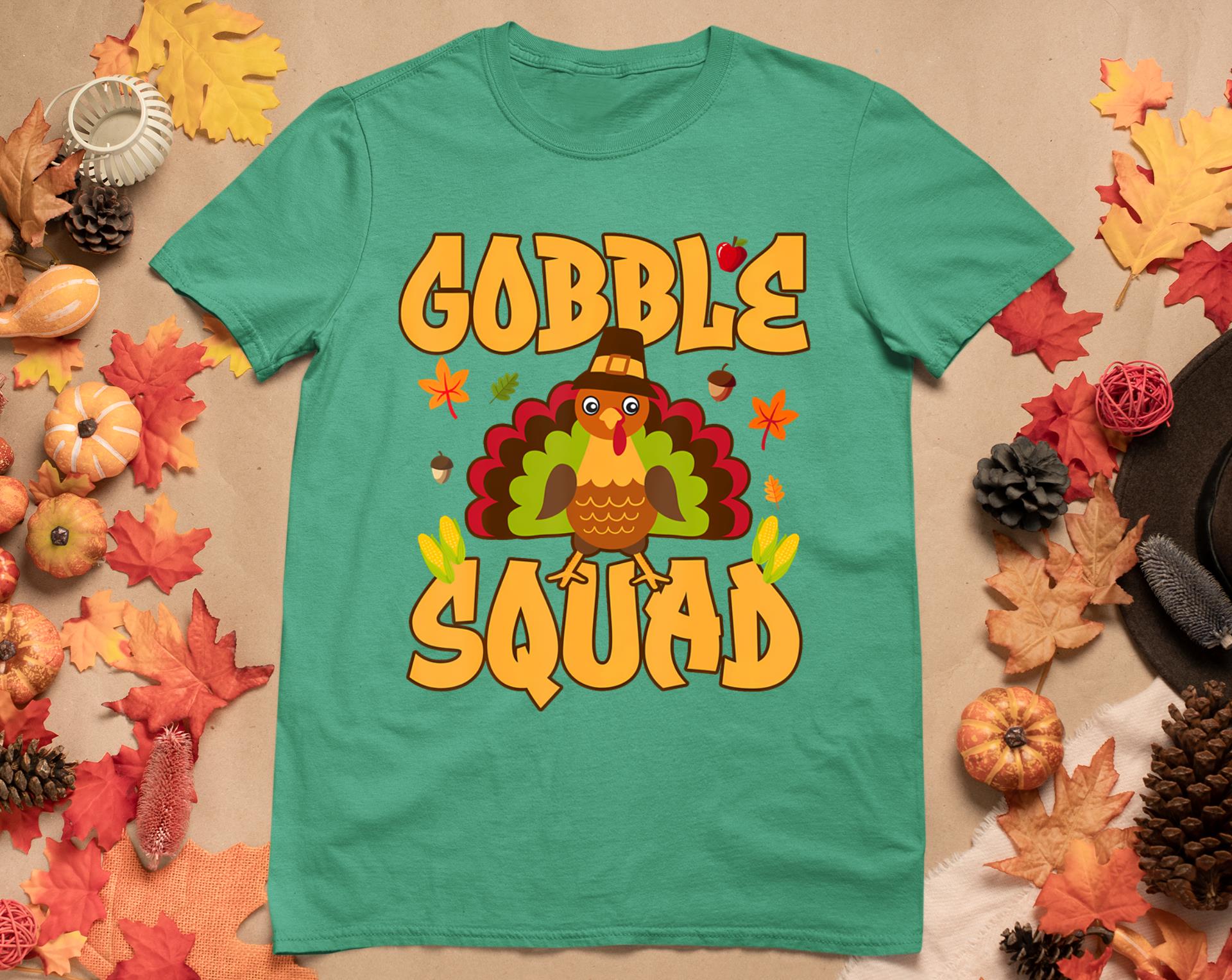 Gobble Squad Turkey Design - Gobble Squad T-Shirt