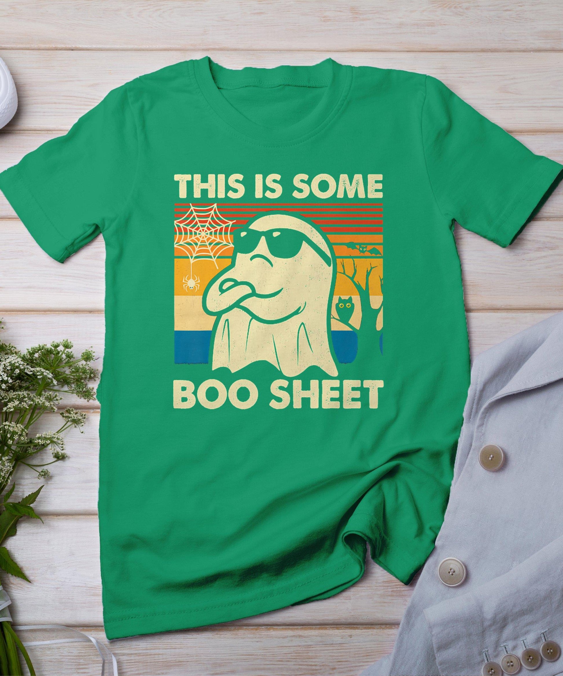 This Is Some Boo Sheet Ghost Retro Funny Halloween Men Women T-Shirt