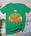 Turkey Nurse Stethoscope Thanksgiving Fall Scrub Top Women T-Shirt