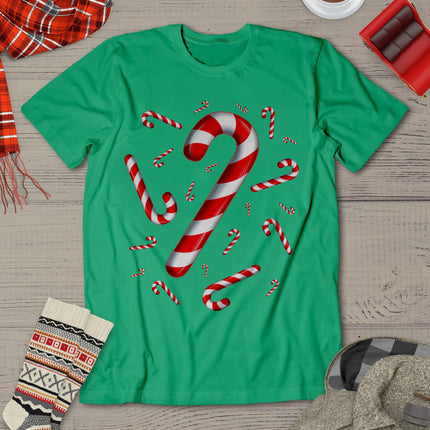 Candy Cane Merry And Bright Red And White Candy Costume T-Shirt