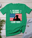 Veterans Day Military My Favorite Veteran Is My Papa Kids T-Shirt