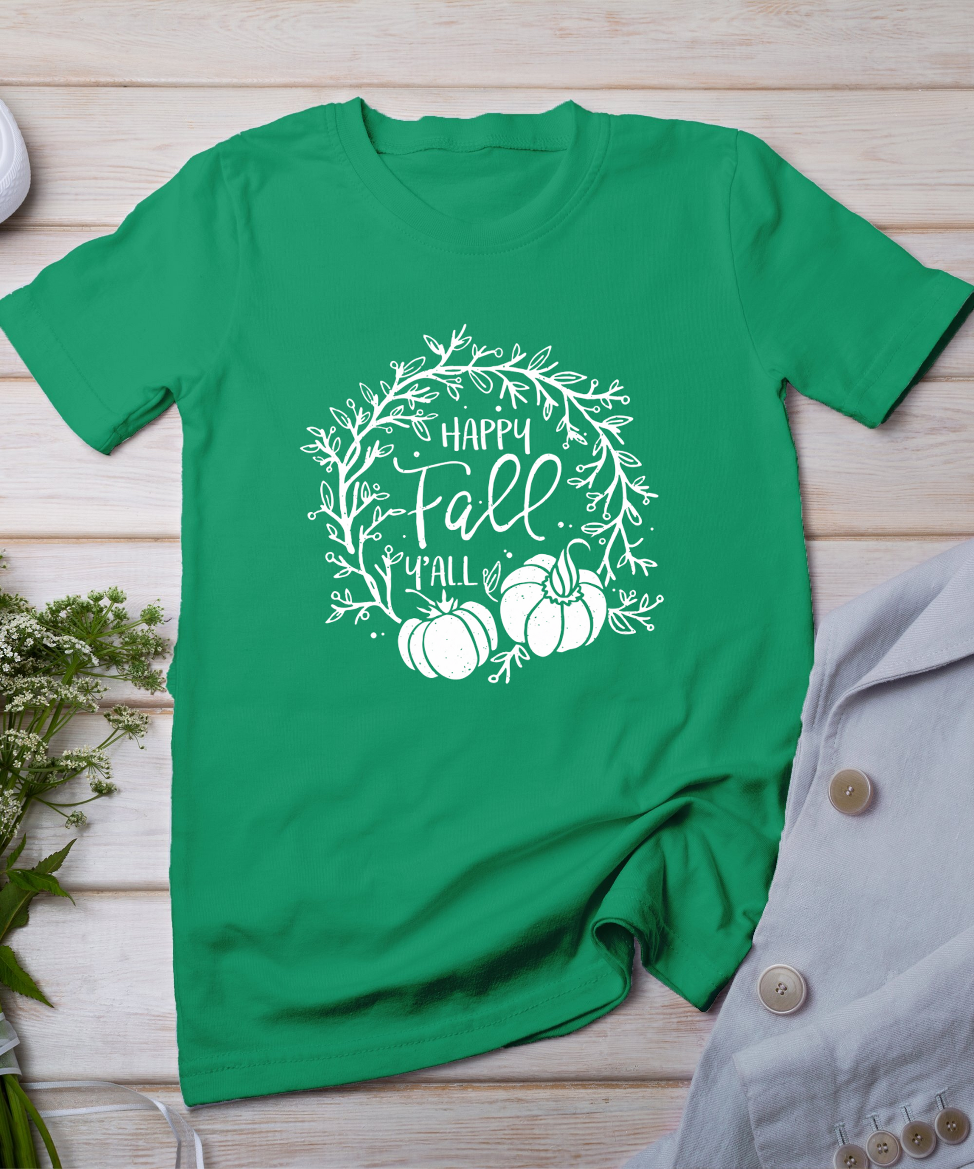 Funny Happy Fall Y'All Thanksgiving Day Gifts T-Shirt