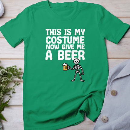 Halloween This Is My Costume Give Me Funny Skeleton Dad Men T-Shirt