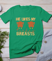 He Likes My Turkey Breasts Couple Matching Thanksgiving T-Shirt