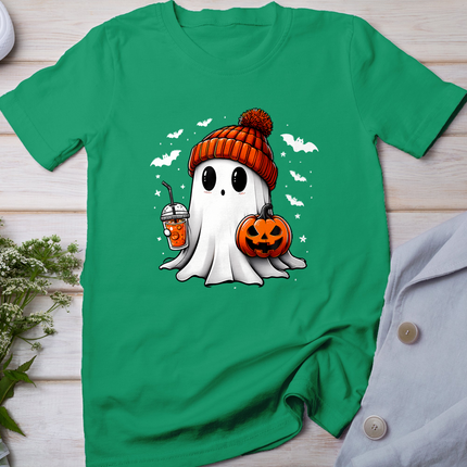 Cute Halloween Ghost Drink Pumpkin T-Shirt