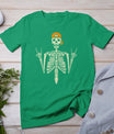 Rocker Skeleton Cap Skater Cool Halloween Punk Rock Men Boys T-Shirt