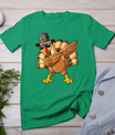 Dabbing Turkey Thanksgiving Day Pilgrim Boys Girls Funny Dab T-Shirt