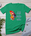 Blessed By God - Loved By Jesus Butterfly T-Shirt