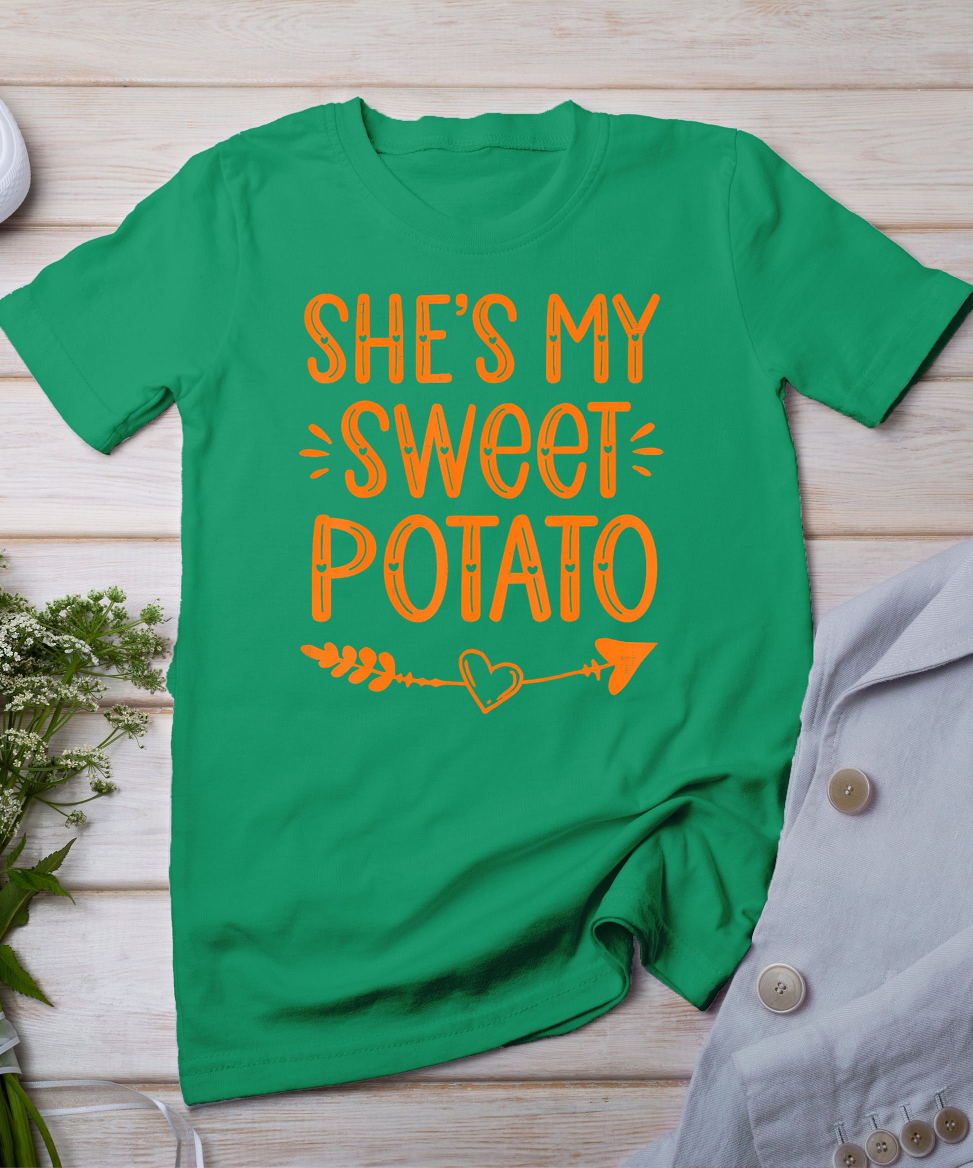 Thanksgiving Matching Couples She's My Sweet Potato I Yam T-Shirt