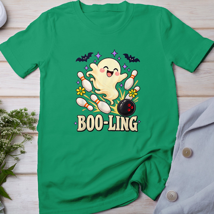 Boo-Ling Cute Ghost Bowler Halloween Bowling Humor T-Shirt
