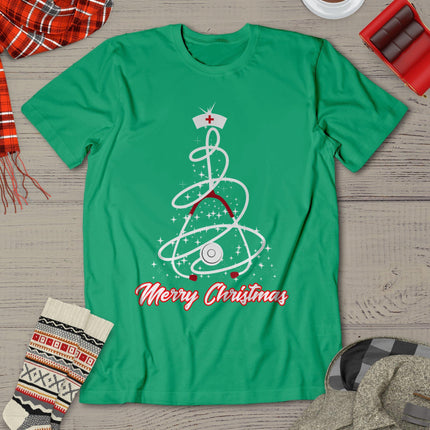 Merry Christmas Nurse Shirt Yuletide Practitioners Cute Gift T-Shirt