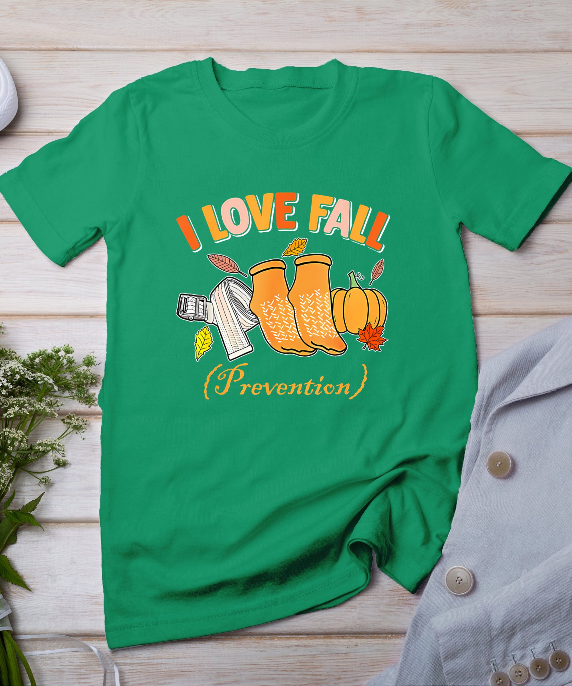 Pt Nurse Fall I Love Fall Prevention Fall Physical Therapy T-Shirt