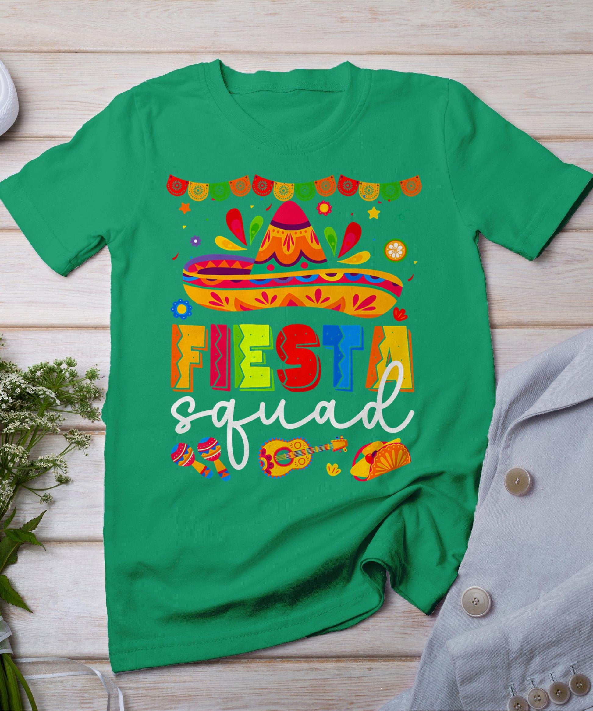 Cinco De Mayo Fiesta Squad Family Matching Group Adults Kids T-Shirt