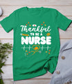 Thankful To Be A Nurse Thanksgiving Scrub Top Fall Rn Women T-Shirt