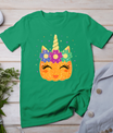 Unicorn Pumpkin Halloween Thanksgiving Girls Kids T-Shirt