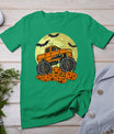 Monster Truck Halloween Jack O Lantern Moon Pumpkin T-Shirt