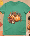 Fall Shirt Women Vintage Pumpkin Autumn Graphic Thanksgiving T-Shirt