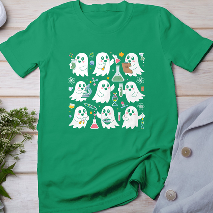 Ghost Science Teacher Chemistry Laboratory Halloween Costume T-Shirt