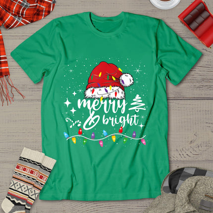 Merry And Bright Christmas Lights Xmas For Men Women Kids T-Shirt