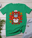 Turkey Nurse Shirt Nursing Thanksgiving Scrub Tops Women T-Shirt