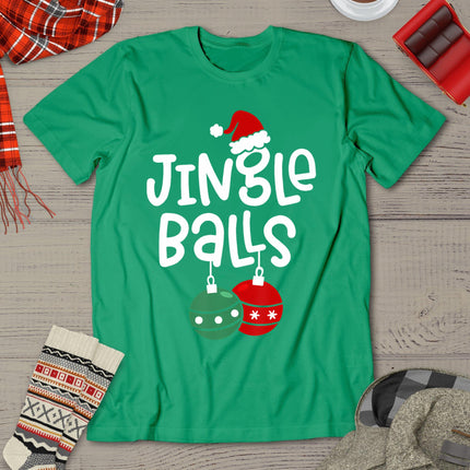 Jingle Balls Tinsel Tits Funny Matching Couple Chestnuts T-Shirt