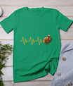 Heartbeat Turkey Nurse Thanksgiving Scrub Top Fall Rn Icu Er T-Shirt