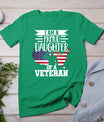 Proud Daughter Veteran Nothing Scares Patriotic Veterans Day T-Shirt