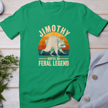 Jimothy Raccoon Seattle Feral Legend Meme Trendy Animal T-Shirt