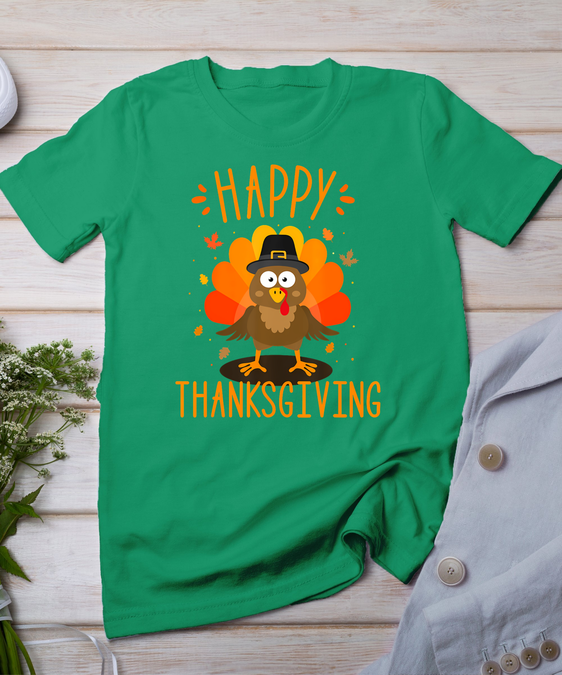 Happy Thanksgiving For Turkey Day Family Dinner T-Shirt