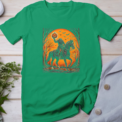 Headless Knight On Horse Pumpkin Halloween Costume Men Women T-Shirt