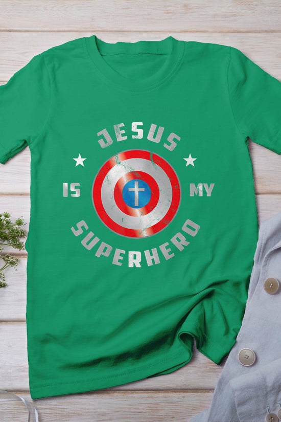 Jesus Is My Superhero Fun Christian Religious T-Shirt