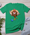 Turkey Bowling Thanksgiving Turkey Playing Bowling Turkey T-Shirt