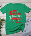 Santa's Favorite Nurse Christmas T-Shirt