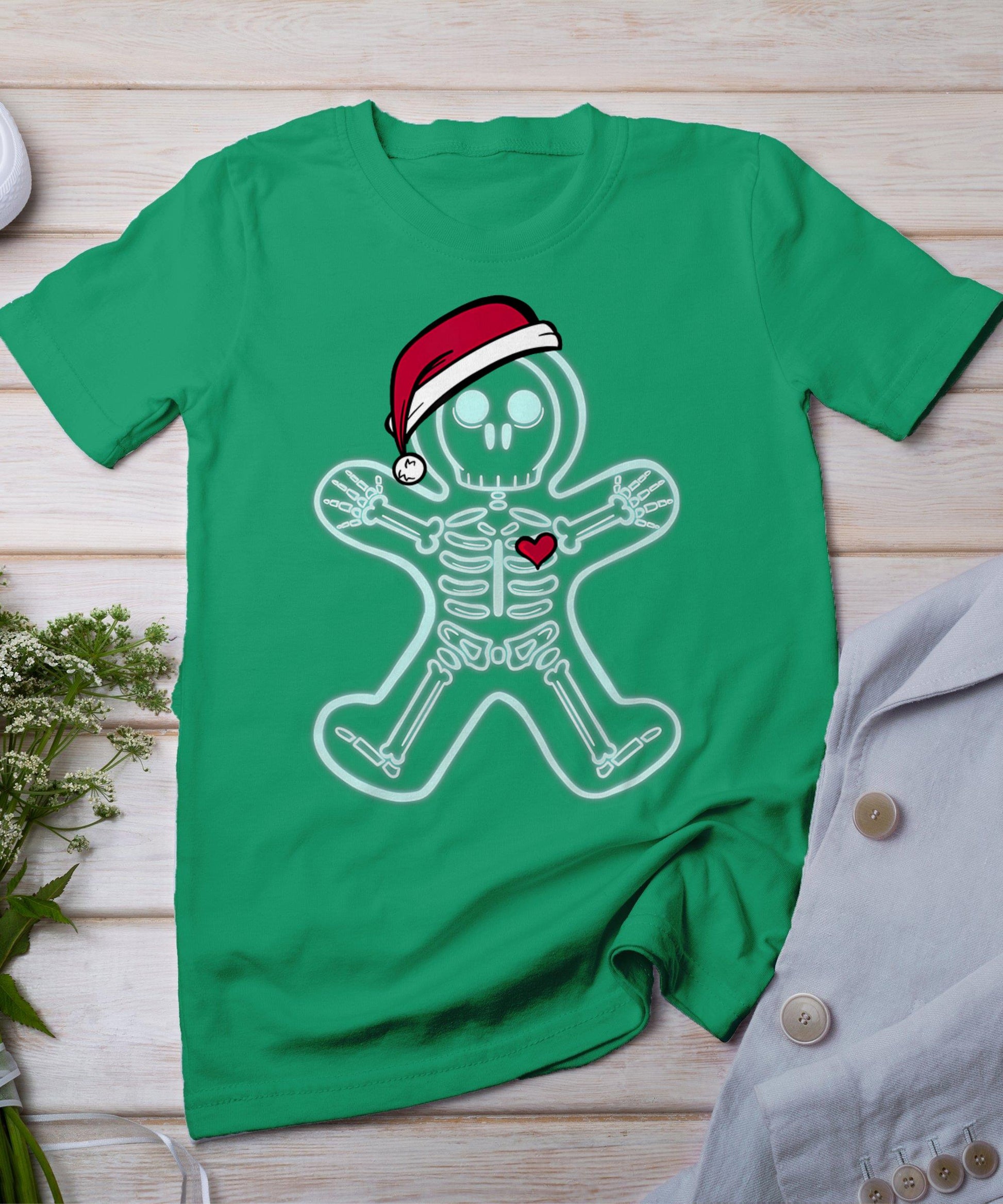 X-Ray Gingerbread Man Skeleton Christmas Nurse Xray Tech T-Shirt