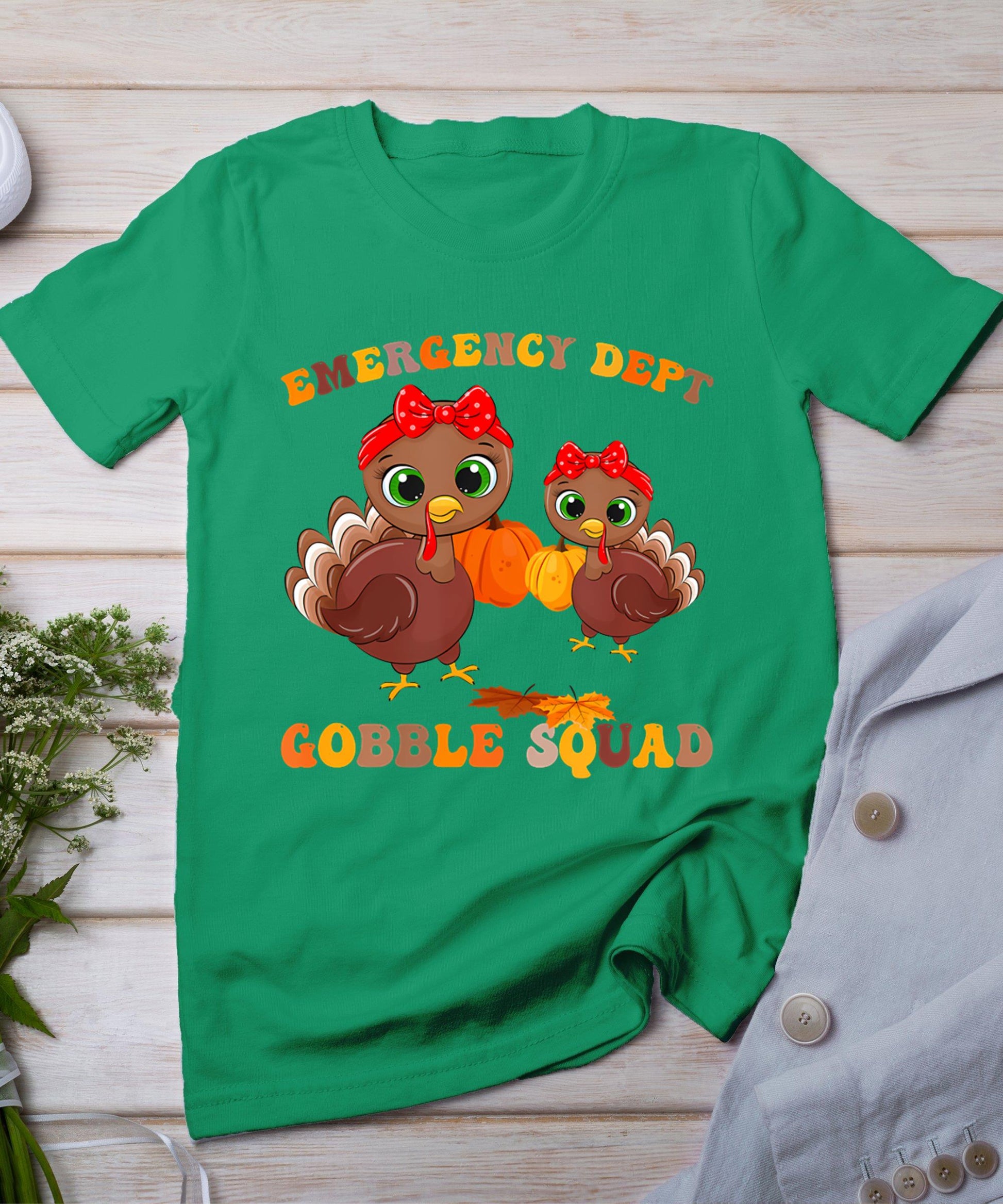 Thanksgiving Emergency Department Er Nurse Gooble Squad Rn T-Shirt